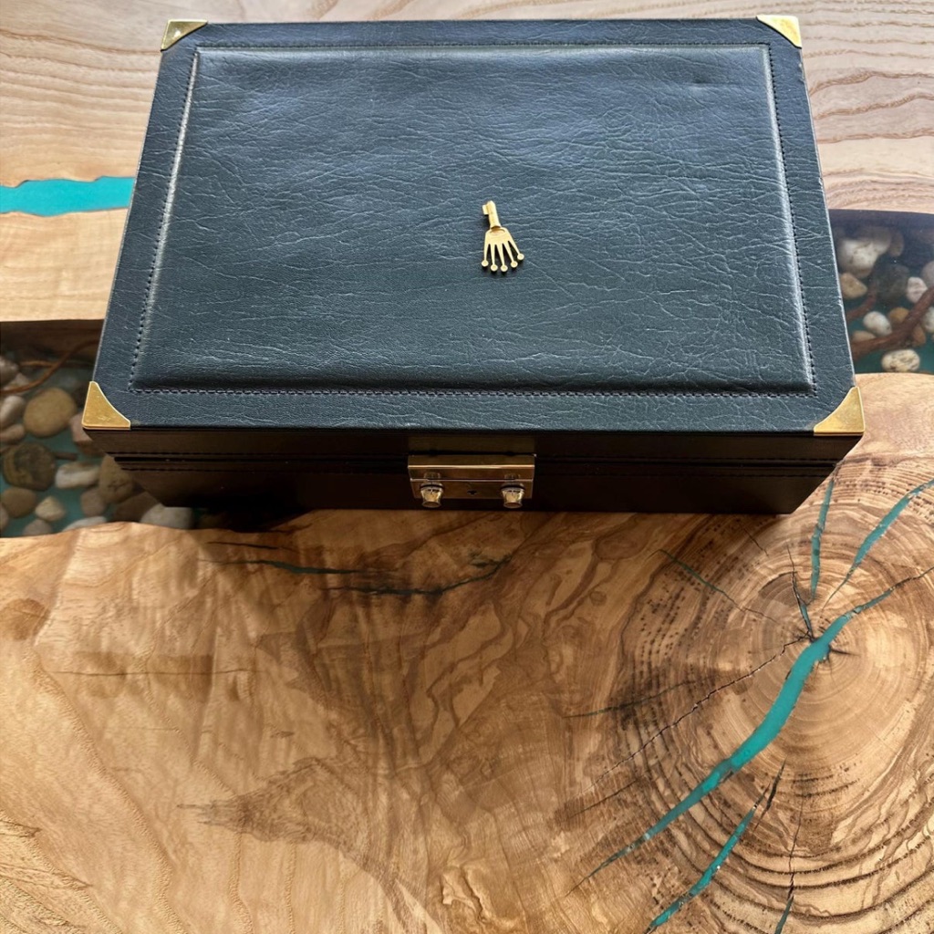 Vintage President Rolex Beige And Black Watch Box Conversion